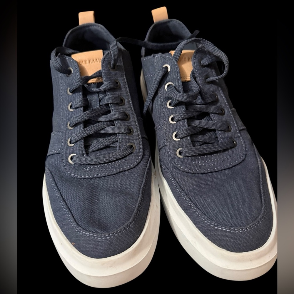Cole Haan Dark Blue Canvas Sneakers